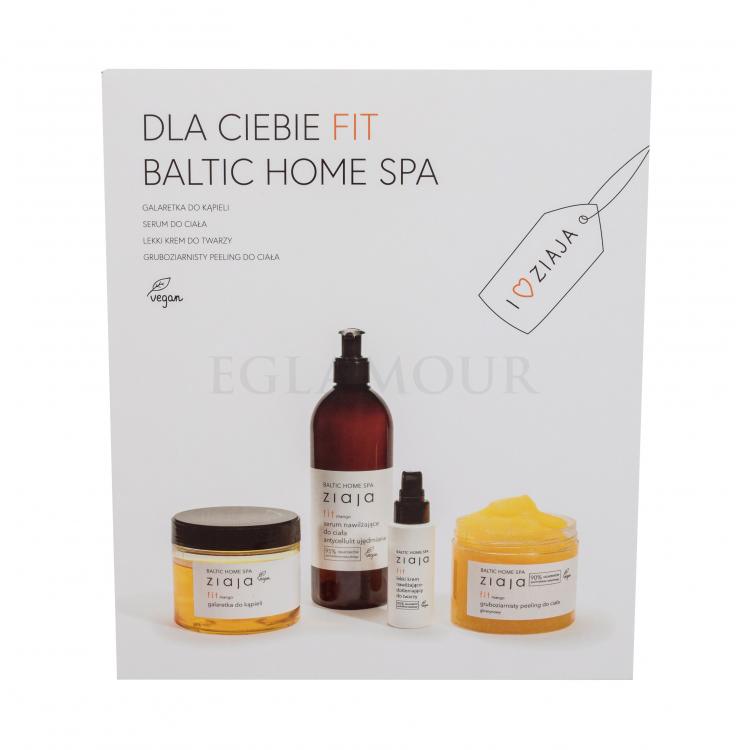 Ziaja Baltic Home Spa Fit Set Zestaw krem do twarzy na dzień 50 ml + żel do kąpieli 260 ml + peeling do ciała 300 ml + serum do ciała 400 ml