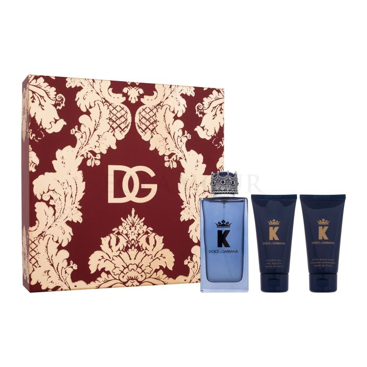 Dolce&amp;Gabbana K Zestaw EDP 100 ml + żel pod prysznic 50 ml + balsam po goleniu 50 ml