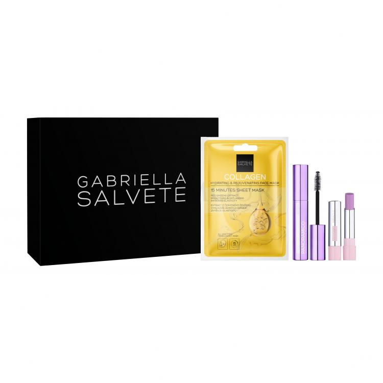 Gabriella Salvete Gift Box Zestaw Tusz do rzęs 13 ml + balsam do ust 4 g + maska do twarzy 1 szt.