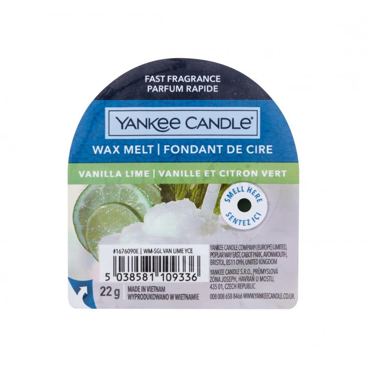 Yankee Candle Vanilla Lime Zapachowy wosk 22 g