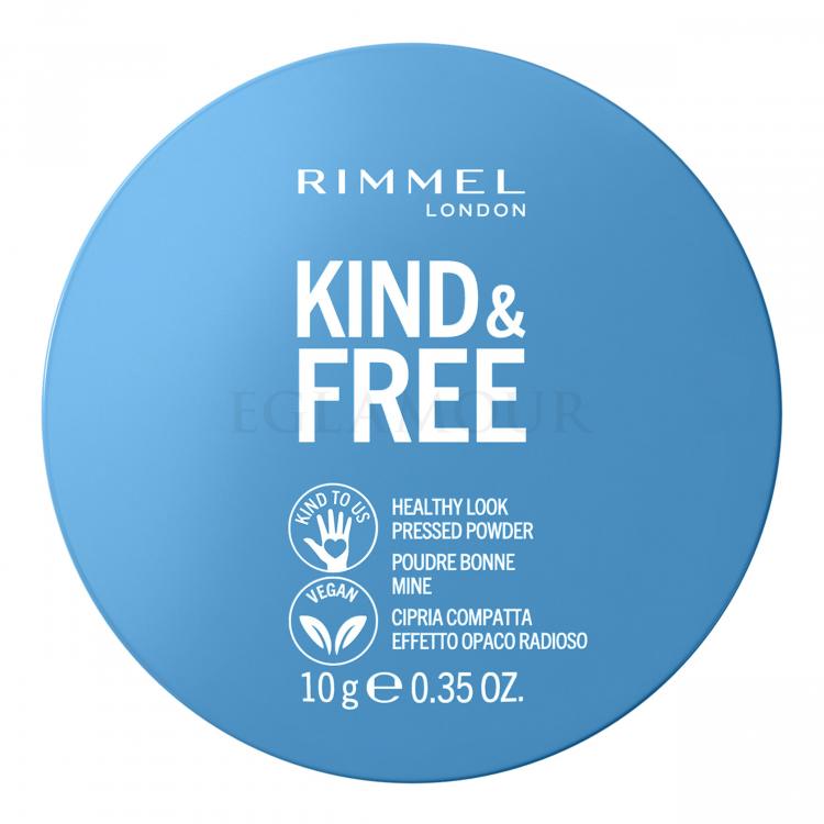 Rimmel London Kind &amp; Free Healthy Look Pressed Powder Puder dla kobiet 10 g Odcień 030 Medium