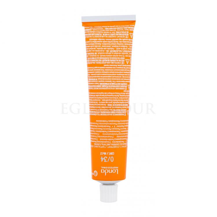 Londa Professional Demi-Permanent Colour Ammonia Free Farba do włosów dla kobiet 60 ml Odcień 0/34