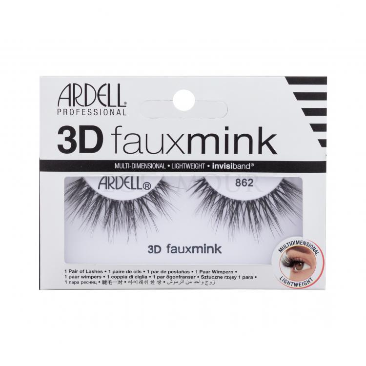 Ardell 3D Faux Mink 862 Sztuczne rzęsy dla kobiet 1 szt Odcień Black