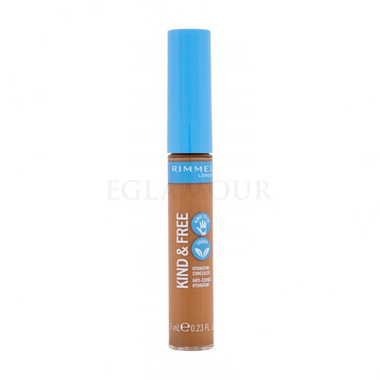 Rimmel London Kind &amp; Free Hydrating Concealer Korektor dla kobiet 7 ml Odcień 050 Rich