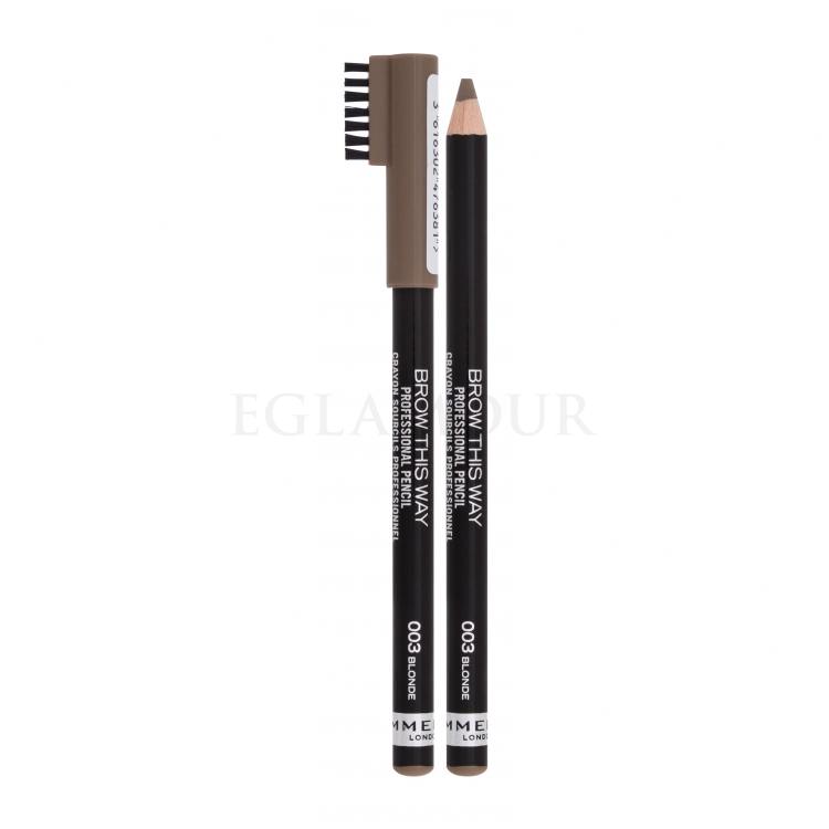 Rimmel London Brow This Way Professional Pencil Kredka do brwi dla kobiet 1,4 g Odcień 003 Blonde