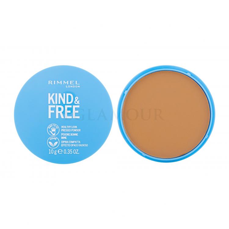 Rimmel London Kind &amp; Free Healthy Look Pressed Powder Puder dla kobiet 10 g Odcień 040 Tan