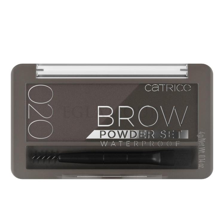 Catrice Brow Powder Set Waterproof Zestawy i palety do brwi dla kobiet 4 g Odcień 020 Ash Brown