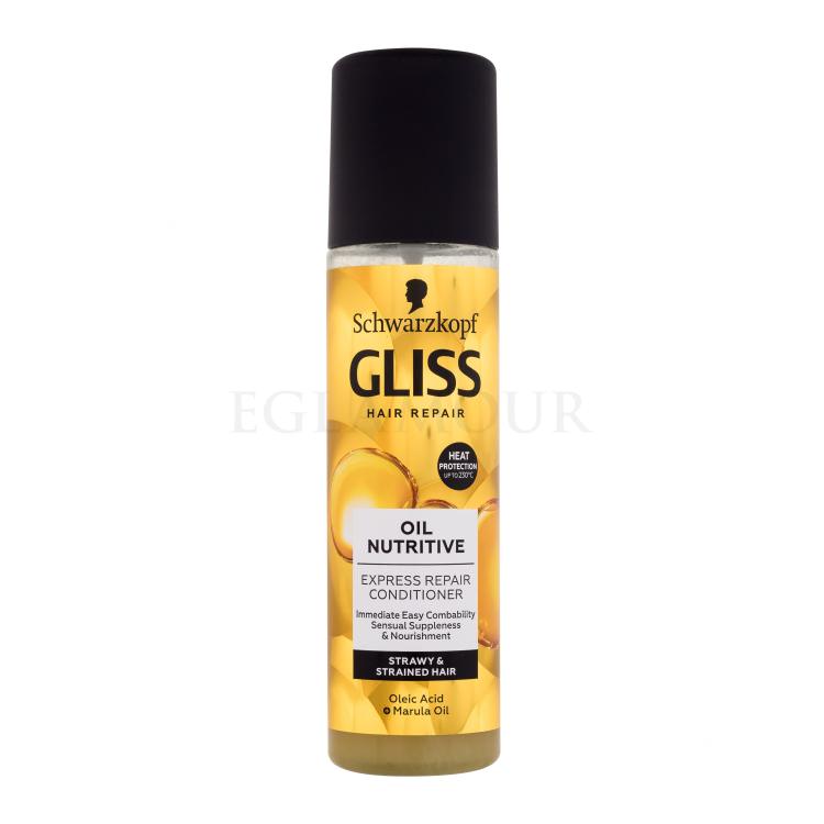 Schwarzkopf Gliss Oil Nutritive Express-Repair-Conditioner Odżywka dla kobiet 200 ml