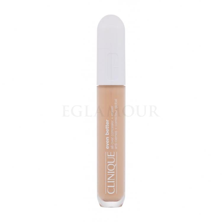 Clinique Even Better All-Over Concealer + Eraser Korektor dla kobiet 6 ml Odcień WN 16 Buff