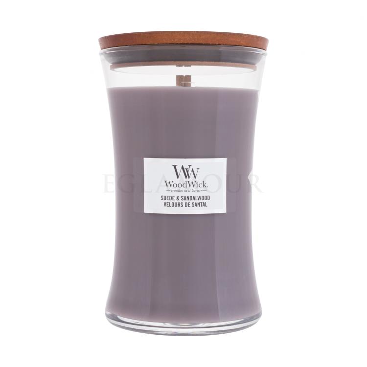 WoodWick Suede &amp; Sandalwood Świeczka zapachowa 610 g