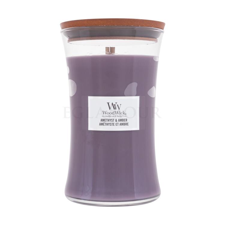 WoodWick Amethyst &amp; Amber Świeczka zapachowa 610 g