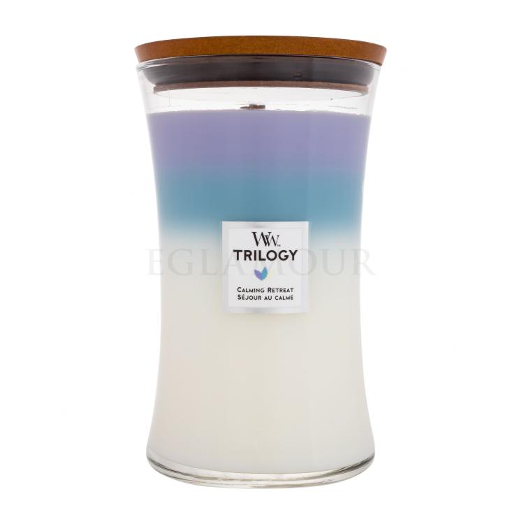 WoodWick Trilogy Calming Retreat Świeczka zapachowa 610 g