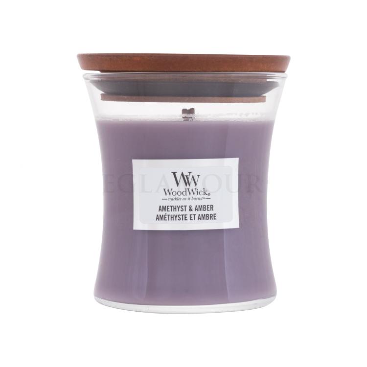 WoodWick Amethyst &amp; Amber Świeczka zapachowa 85 g