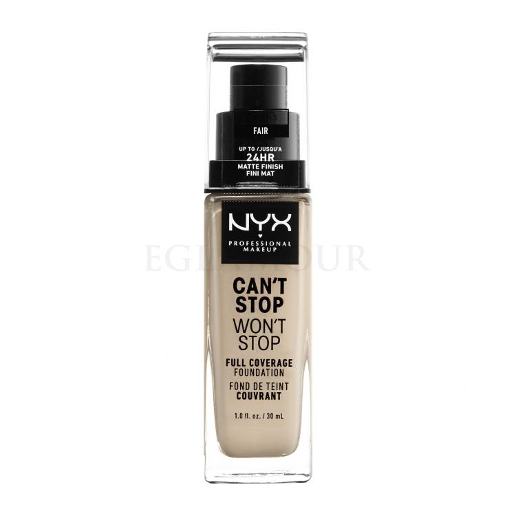 NYX Professional Makeup Can&#039;t Stop Won&#039;t Stop Podkład dla kobiet 30 ml Odcień 1.5 Fair