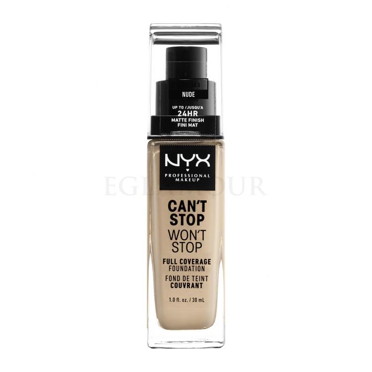 NYX Professional Makeup Can&#039;t Stop Won&#039;t Stop Podkład dla kobiet 30 ml Odcień 6.5 Nude