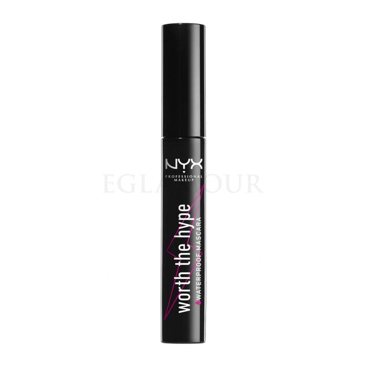 NYX Professional Makeup Worth The Hype Waterproof Tusz do rzęs dla kobiet 7 ml Odcień 01 Black