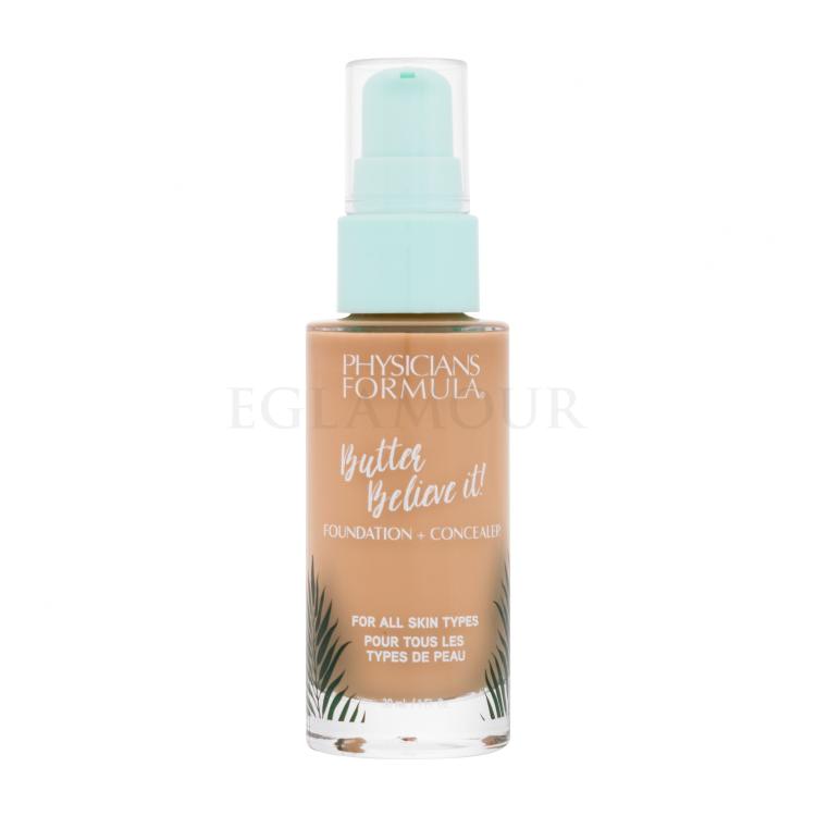 Physicians Formula Butter Believe It! Foundation + Concealer Podkład dla kobiet 30 ml Odcień Medium