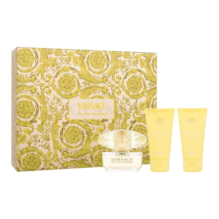 Versace Yellow Diamond Zestaw EDT 50 ml + mleczko do ciała 50 ml + żel pod prysznic 50 ml