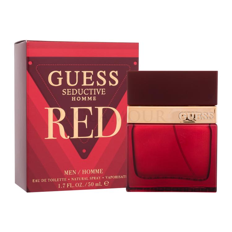 GUESS Seductive Homme Red Woda toaletowa dla mężczyzn 50 ml Uszkodzone pudełko