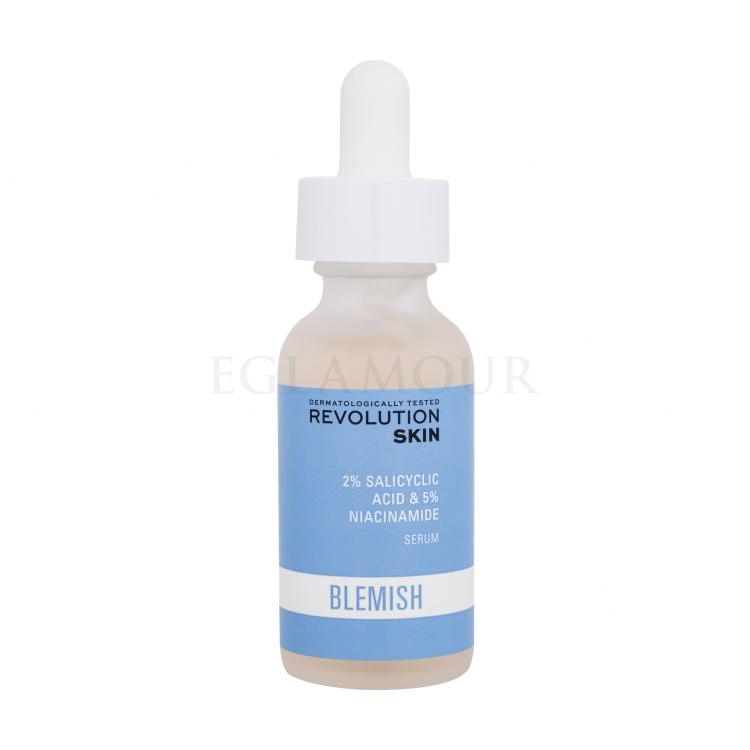 Revolution Skincare Blemish 2% Salicylic Acid &amp; 5% Niacinamide Serum Serum do twarzy dla kobiet 30 ml