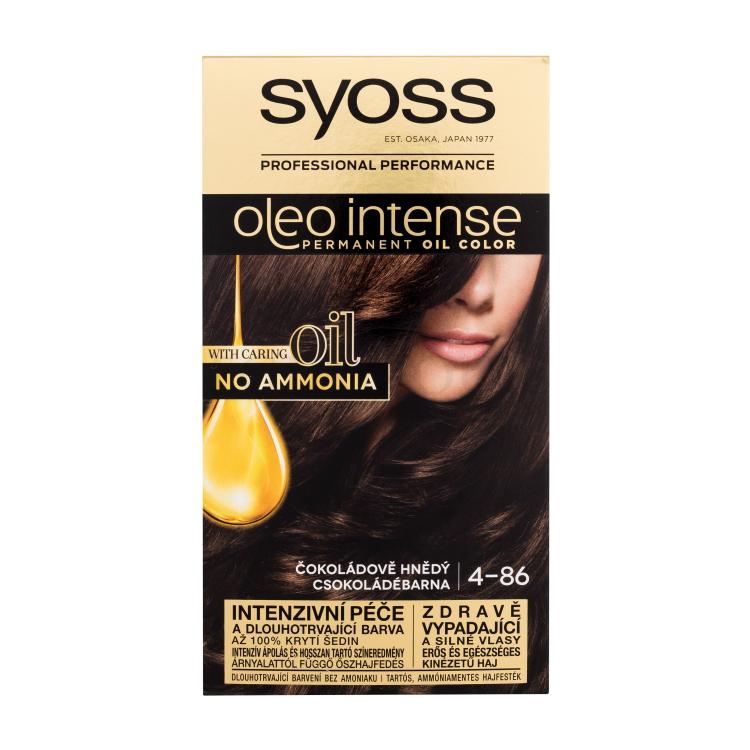 Syoss Oleo Intense Permanent Oil Color Farba do włosów dla kobiet 50 ml Odcień 4-86 Chocolate Brown