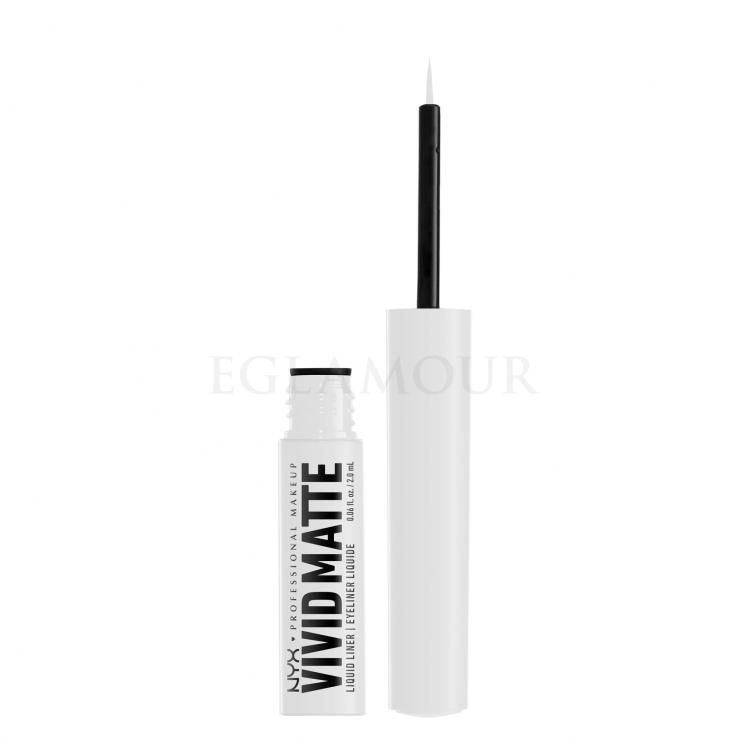 NYX Professional Makeup Vivid Matte Eyeliner dla kobiet 2 ml Odcień 02 White