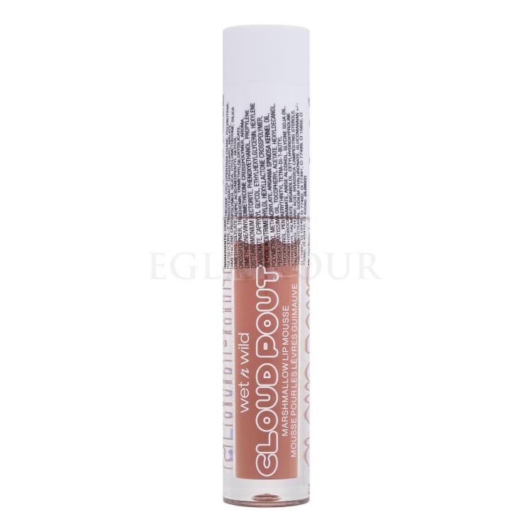 Wet n Wild Cloud Pout Marshmallow Lip Mousse Pomadka dla kobiet 3 ml Odcień Fluffernutter