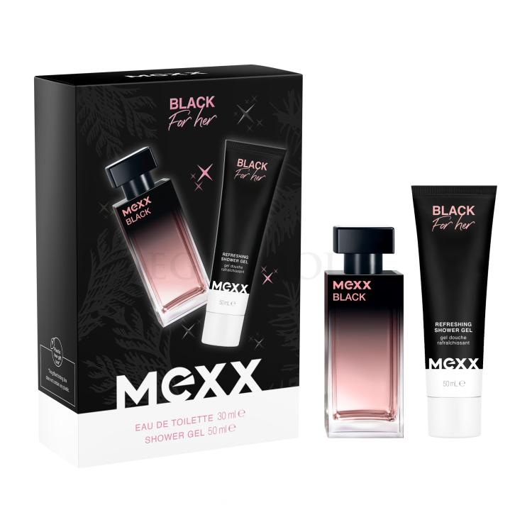 Mexx Black Zestaw Edt 30 ml + Żel pod prysznic 50 ml