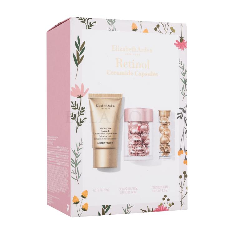 Elizabeth Arden Retinol Ceramide Capsules Zestaw Serum na noc Retinol Ceramide Capsules Line Erasing Night Serum 30 szt +  Krem na noc Ceramide Lift And Firm Night Cream 15 ml + Serum Advanced Ceramide Capsules Daily Youth Restoring Serum 7 szt.