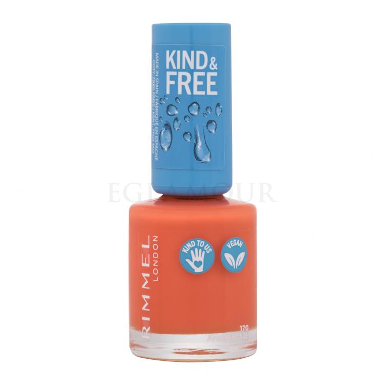 Rimmel London Kind &amp; Free Lakier do paznokci dla kobiet 8 ml Odcień 170 Amber Blaze