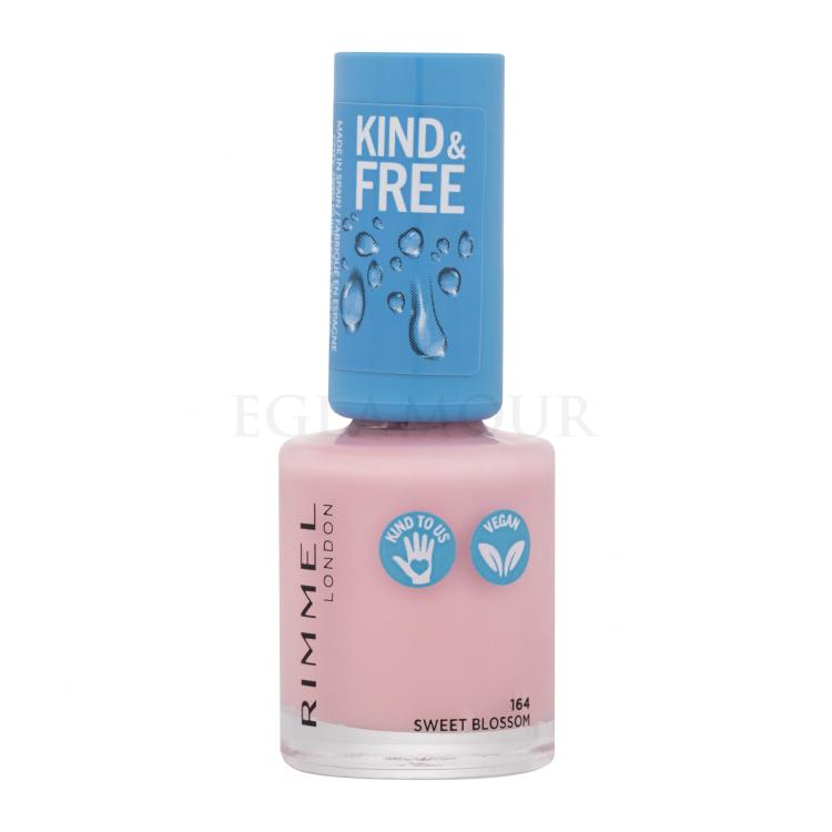 Rimmel London Kind &amp; Free Lakier do paznokci dla kobiet 8 ml Odcień 164 Sweet Blossom