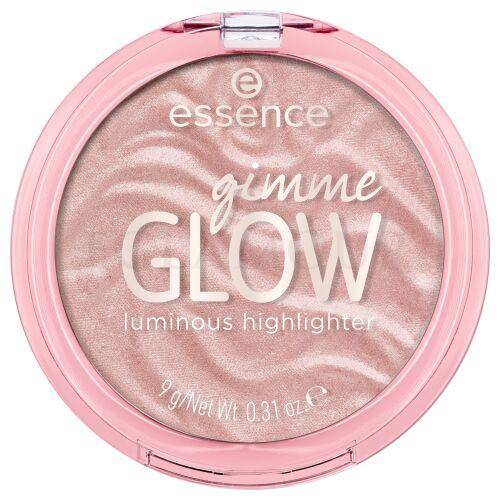 Essence Gimme Glow Luminous Highlighter Rozświetlacz dla kobiet 9 g Odcień 20 Lovely Rose