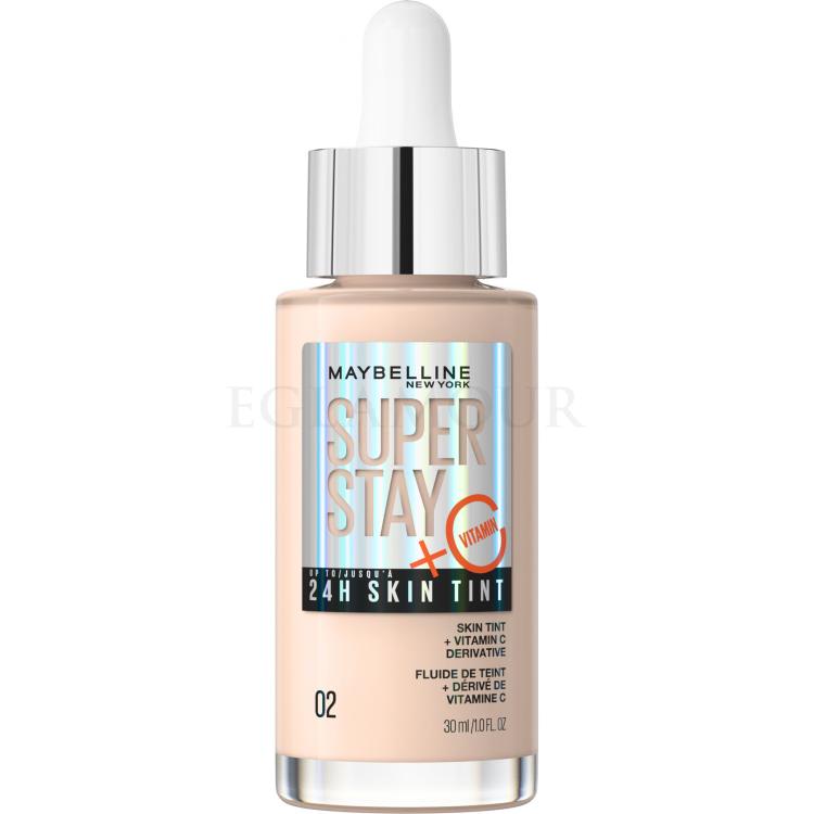 Maybelline Superstay 24H Skin Tint + Vitamin C Podkład dla kobiet 30 ml Odcień 02