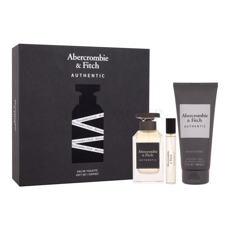 Abercrombie &amp; Fitch Authentic Zestaw EDT 100 ml + EDT 15 ml + żel pod prysznic 200 ml