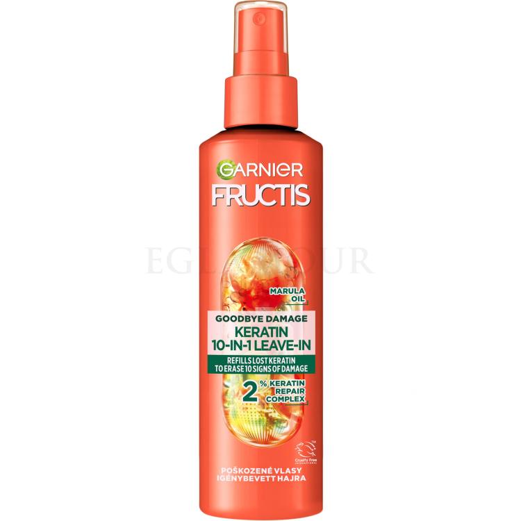 Garnier Fructis Goodbye Damage Keratin 10-In-1 Leave-In Pielęgnacja bez spłukiwania dla kobiet 150 ml