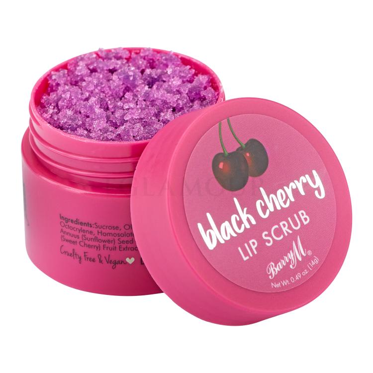 Barry M Lip Scrub Black Cherry Peeling dla kobiet 15 g