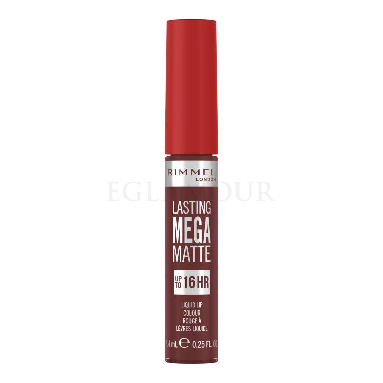 Rimmel London Lasting Mega Matte Liquid Lip Colour Pomadka dla kobiet 7,4 ml Odcień Urban Affair