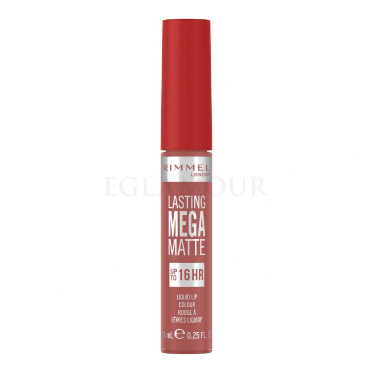 Rimmel London Lasting Mega Matte Liquid Lip Colour Pomadka dla kobiet 7,4 ml Odcień Pink Blink