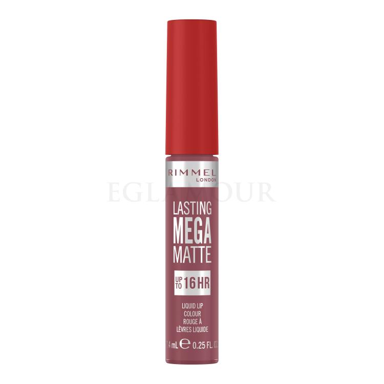 Rimmel London Lasting Mega Matte Liquid Lip Colour Pomadka dla kobiet 7,4 ml Odcień Ravishing Rose