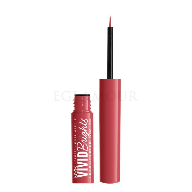 NYX Professional Makeup Vivid Brights Eyeliner dla kobiet 2 ml Odcień 04 On Red