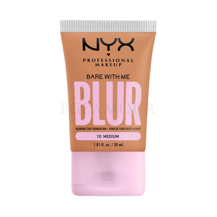 NYX Professional Makeup Bare With Me Blur Tint Foundation Podkład dla kobiet 30 ml Odcień 10 Medium