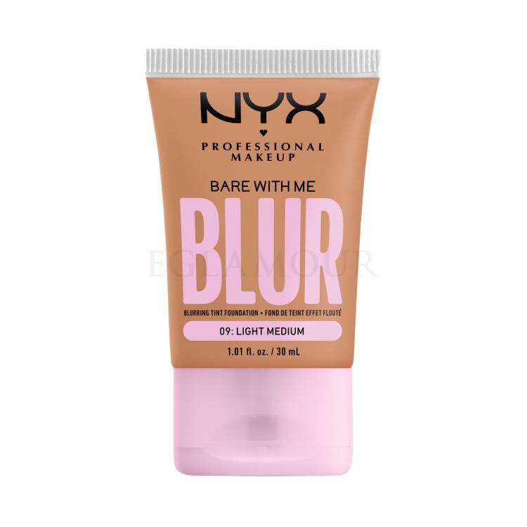 NYX Professional Makeup Bare With Me Blur Tint Foundation Podkład dla kobiet 30 ml Odcień 09 Light Medium