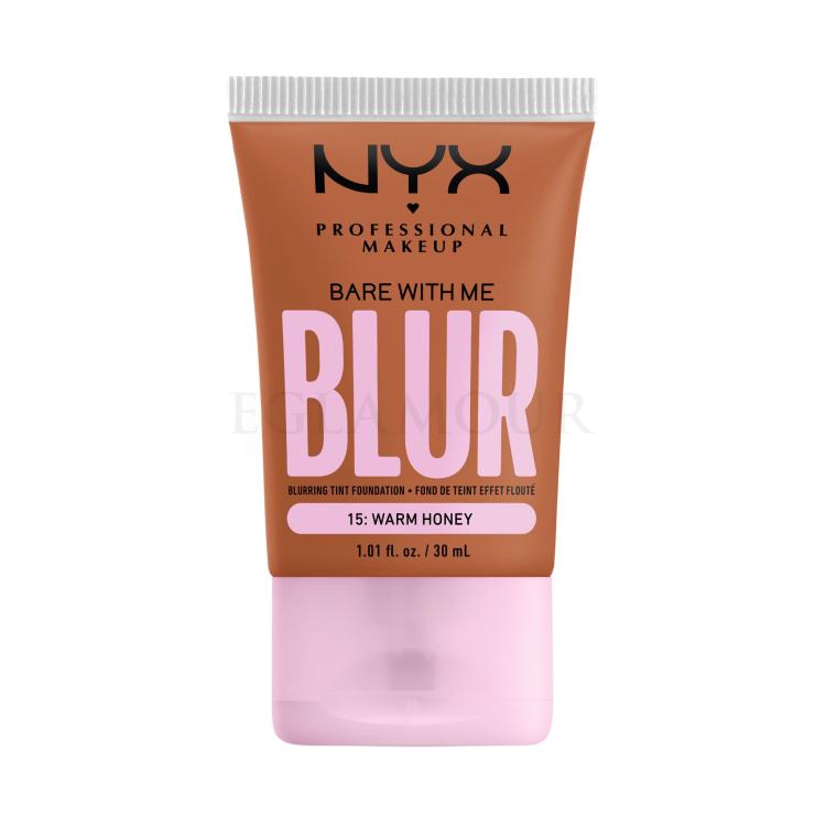 NYX Professional Makeup Bare With Me Blur Tint Foundation Podkład dla kobiet 30 ml Odcień 15 Warm Honey