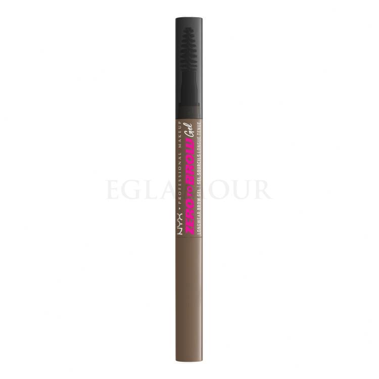 NYX Professional Makeup Zero To Brow Żel i pomada do brwi dla kobiet 2 ml Odcień 05 Ash Brown