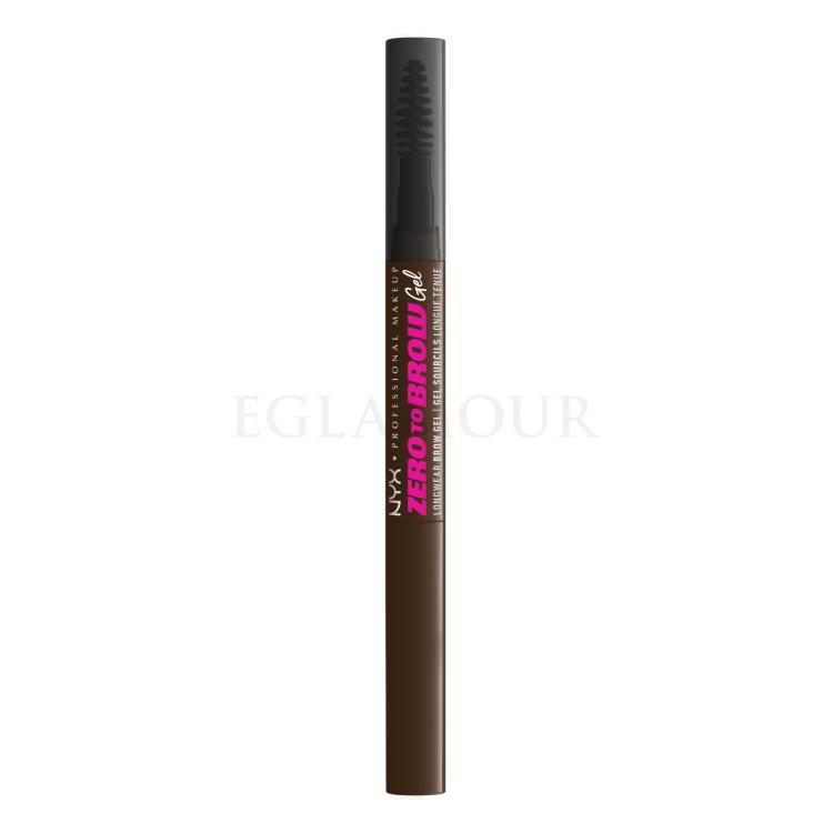 NYX Professional Makeup Zero To Brow Żel i pomada do brwi dla kobiet 2 ml Odcień 07 Espresso