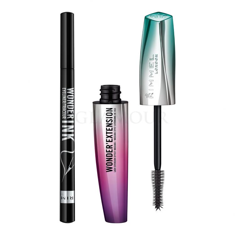 Zestaw Tusz do rzęs Rimmel London Wonder´Extension + Eyeliner Rimmel London Wonder Ink