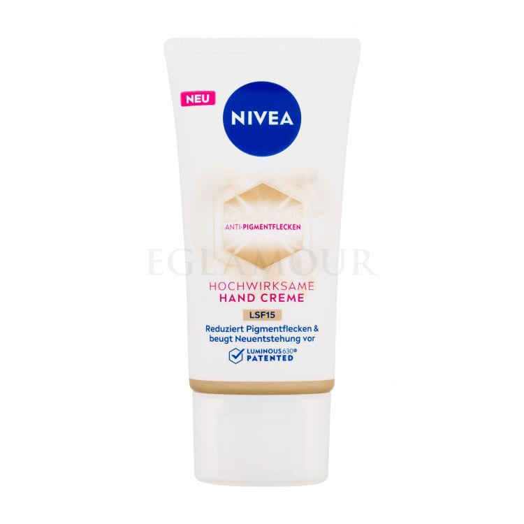 Nivea Luminous 630 Antispot Krem do rąk dla kobiet 50 ml