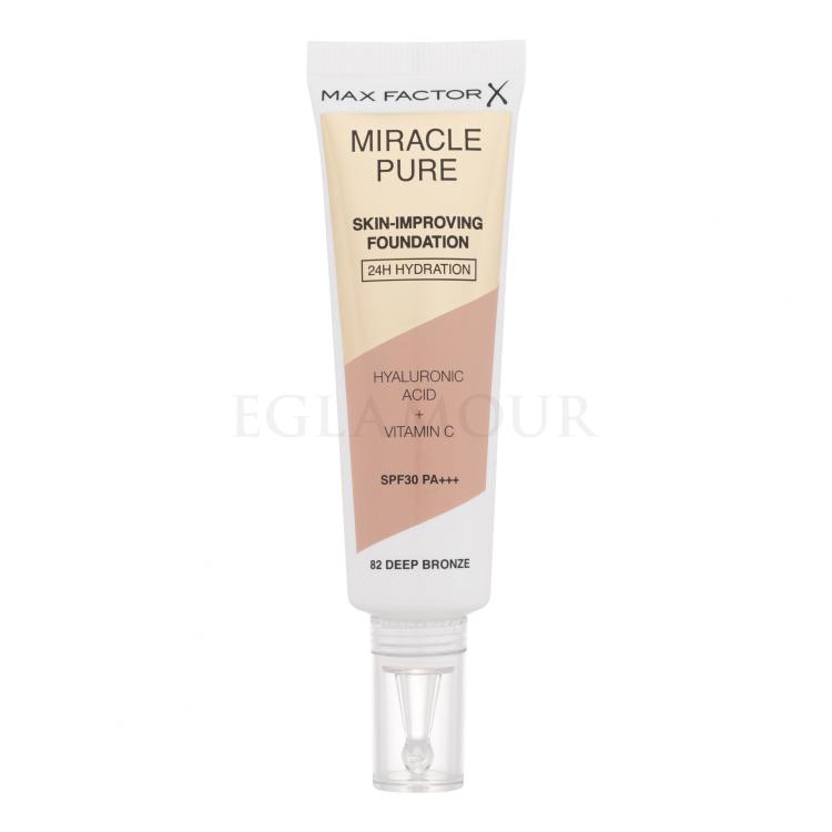 Max Factor Miracle Pure Skin-Improving Foundation SPF30 Podkład dla kobiet 30 ml Odcień 82 Deep Bronze