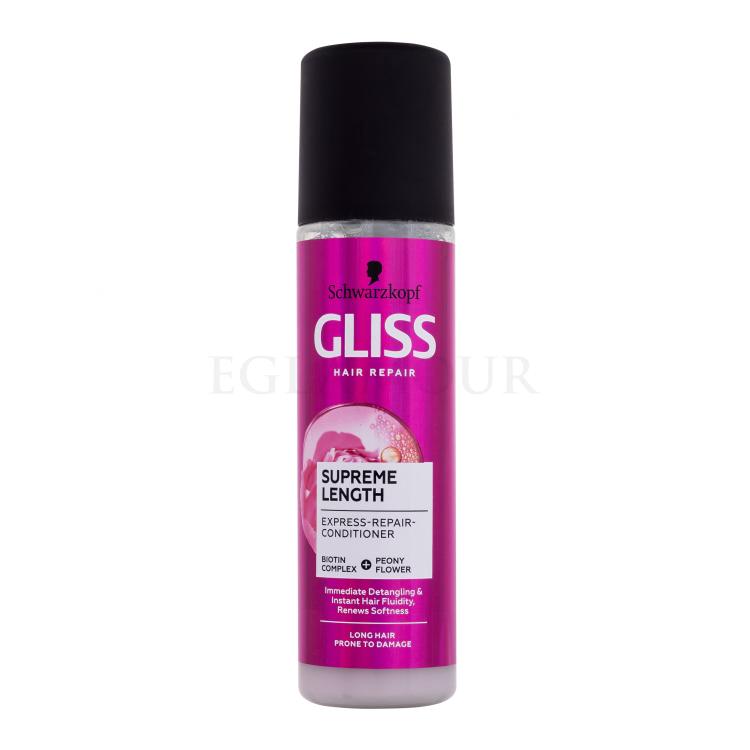 Schwarzkopf Gliss Supreme Length Express-Repair-Conditioner Pielęgnacja bez spłukiwania dla kobiet 200 ml