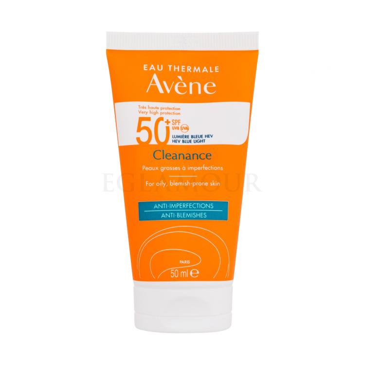 Avene Cleanance Anti-Blemishes SPF50+ Preparat do opalania twarzy dla kobiet 50 ml